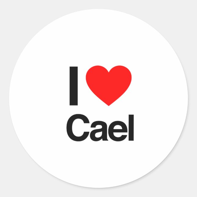 Adesivo eu amo cael (Frente)