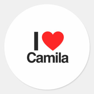 Adesivo eu amo camila