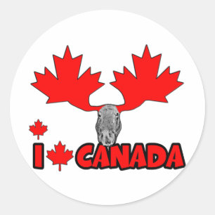 Adesivo Eu amo Canadá