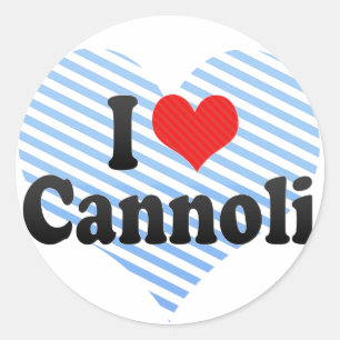 Adesivo Eu amo Cannoli