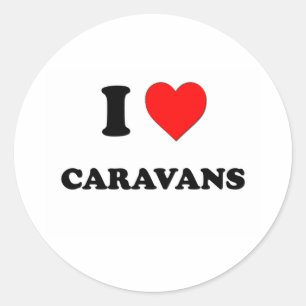 Adesivo Eu amo caravana