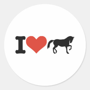 Adesivo Eu amo Cavalos