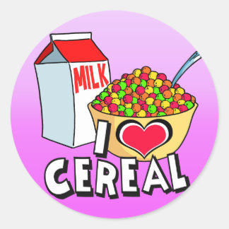 ADESIVO EU AMO CEREAL
