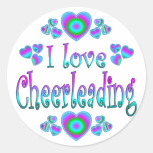 Adesivo Eu amo Cheerleading