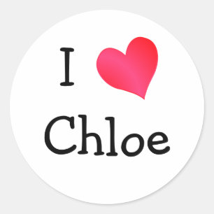 Adesivo Eu Amo Chloe