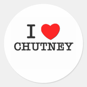Adesivo Eu Amo Chutney