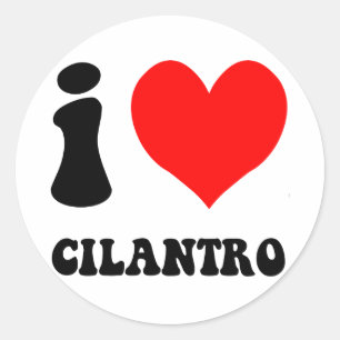 Adesivo eu amo cilantro