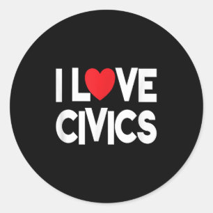 Adesivo Eu Amo Civis Citar Professor E Estudante