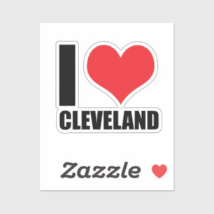 Adesivo Eu amo Cleveland