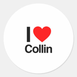 Adesivo eu amo collin