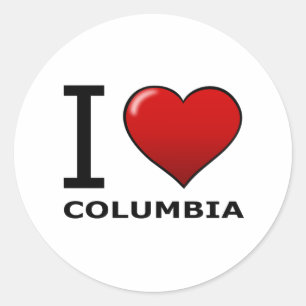 ADESIVO EU AMO COLÔMBIA, OH - OHIO