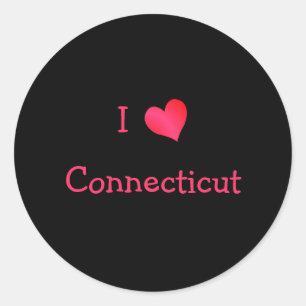 Adesivo Eu amo Connecticut