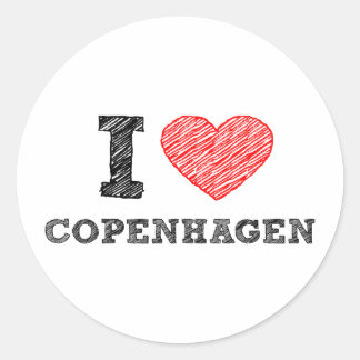 Adesivo Eu amo Copenhagen