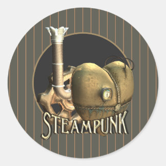 Adesivo Eu Amo Coração de Bassas Steampunk