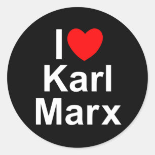Adesivo Eu amo (coração) Karl Marx