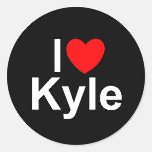 Adesivo Eu amo (coração) Kyle