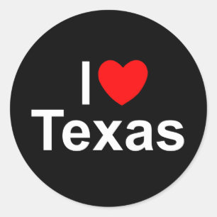 Adesivo Eu amo (coração) Texas