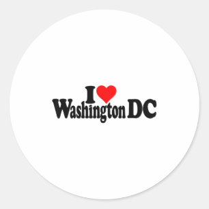 Adesivo Eu Amo Coração Washington Dc Distrito De Columbia