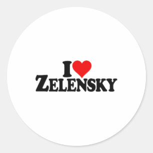 Adesivo Eu Amo Coração Zelensky Volodymyr Ucrânia Ukr 1