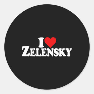 Adesivo Eu Amo Coração Zelensky Volodymyr Ucrânia Ukr 2 