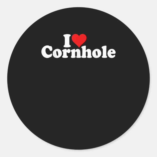 ADESIVO EU AMO CORNHOLE DO CORAÇÃO (Frente)