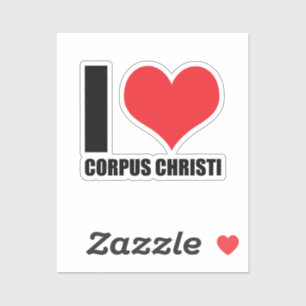 Adesivo Eu amo Corpus Christi