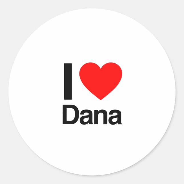 Adesivo eu amo dana (Frente)
