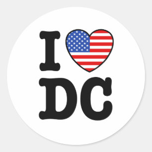 Adesivo Eu amo DC