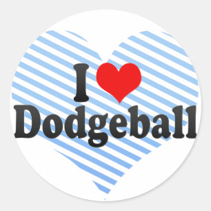 Adesivo Eu Amo Dodgeball
