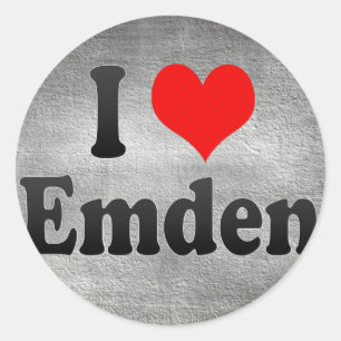 Adesivo Eu amo Emden, Alemanha