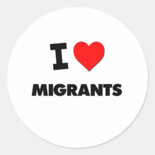 Adesivo Eu amo emigrantes