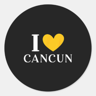 Adesivo Eu Amo Férias em Cancun México _2