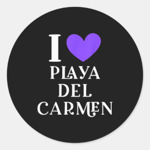 Adesivo Eu Amo Férias em Playa Del Carmen México _1