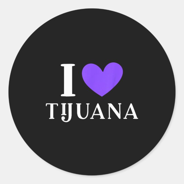 Adesivo Eu amo férias em tijuana méxico  (Frente)
