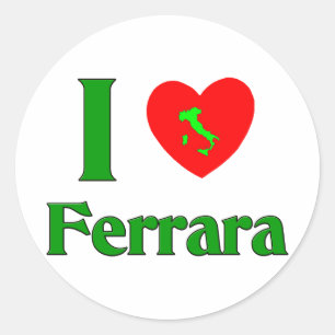 Adesivo Eu amo Ferrara Italia