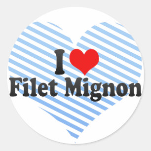 Adesivo Eu Amo Filet Mignon
