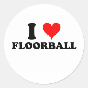 Adesivo Eu amo Floorball