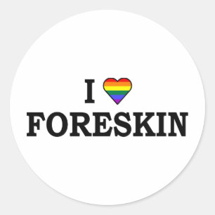 Adesivo Eu Amo Foreskin