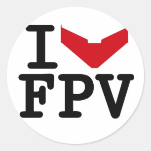 Adesivo Eu amo FPV