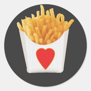 Adesivo Eu Amo Fries Franceses