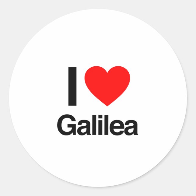 Adesivo eu amo galilea (Frente)