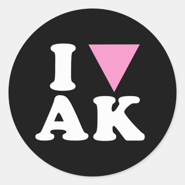 Adesivo EU AMO GAY AK - BRANCO -.png (Frente)