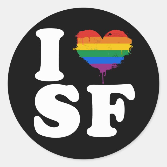 Adesivo EU AMO GAY SAN FRANCISCO - BRANCO -.png (Frente)