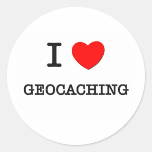 ADESIVO EU AMO GEOCACHING