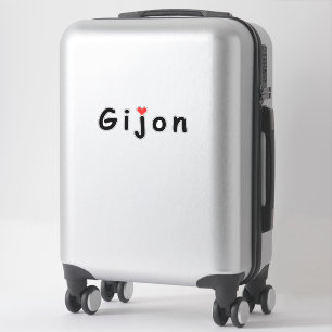 Adesivo Eu amo Gijon
