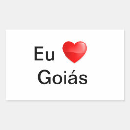 Adesivo Eu amo Goiás