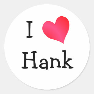 Adesivo Eu Amo Hank