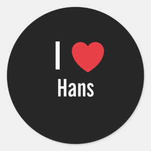 Adesivo Eu amo Hans