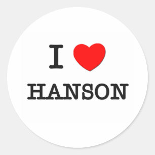 Adesivo Eu Amo Hanson