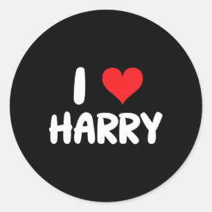 Adesivo Eu Amo Harry - Coração - Nome